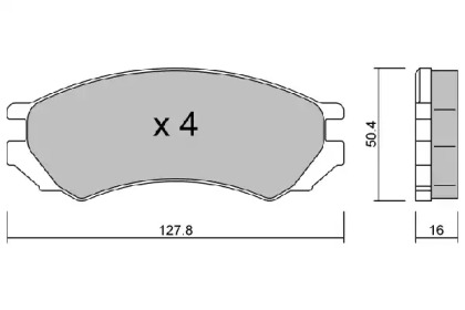 Комплект тормозных колодок AISIN BPNI-1010